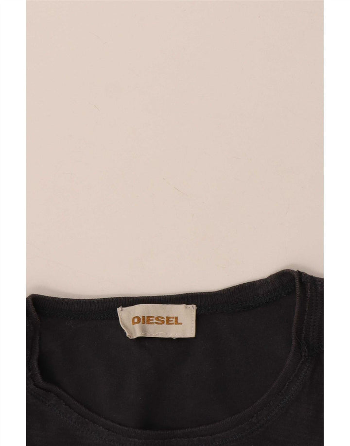 T-shirt męski Diesel, średni, granatowy, nakrapiany