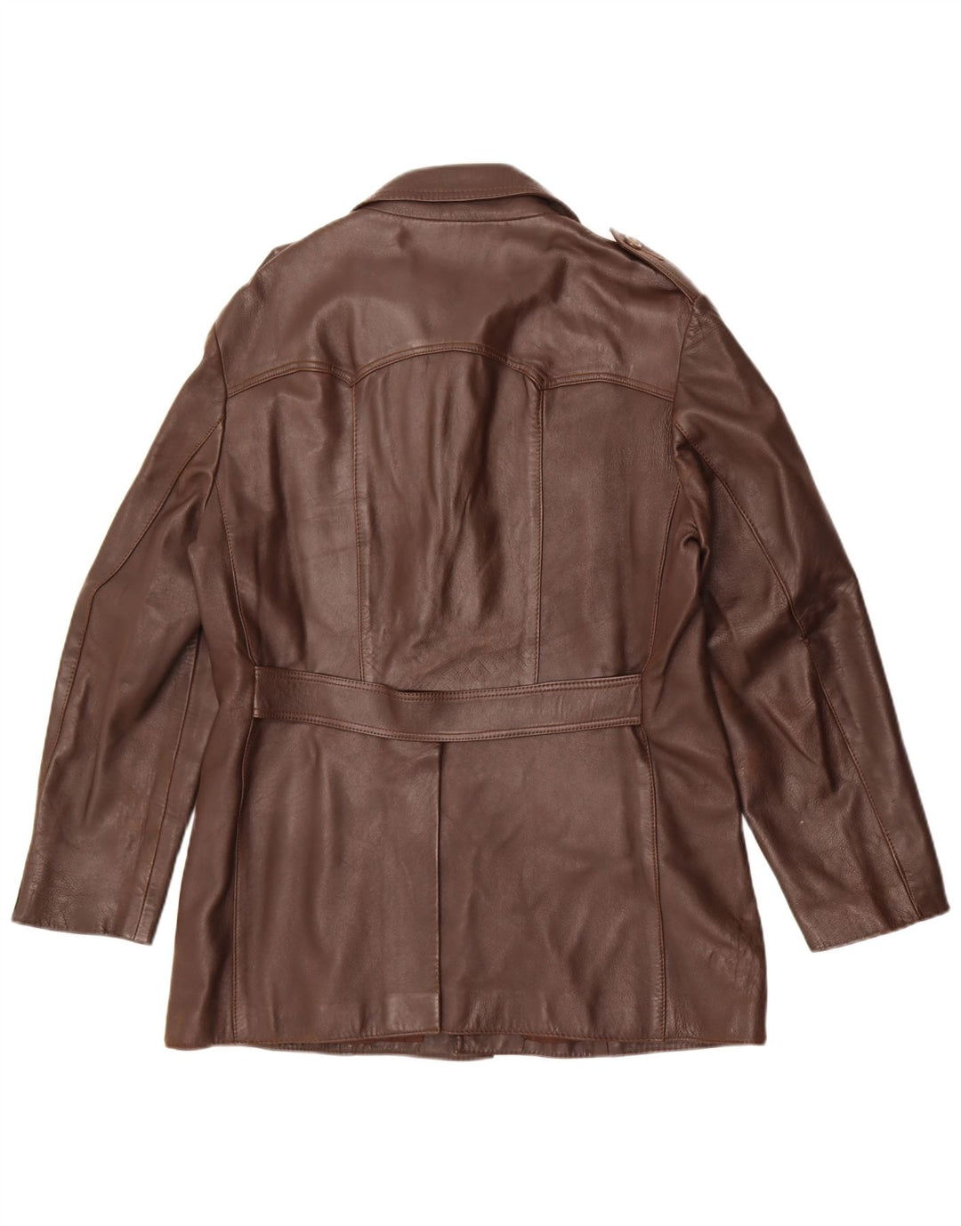 Vintage męska skórzana kurtka wojskowa UK 36 Small Brown