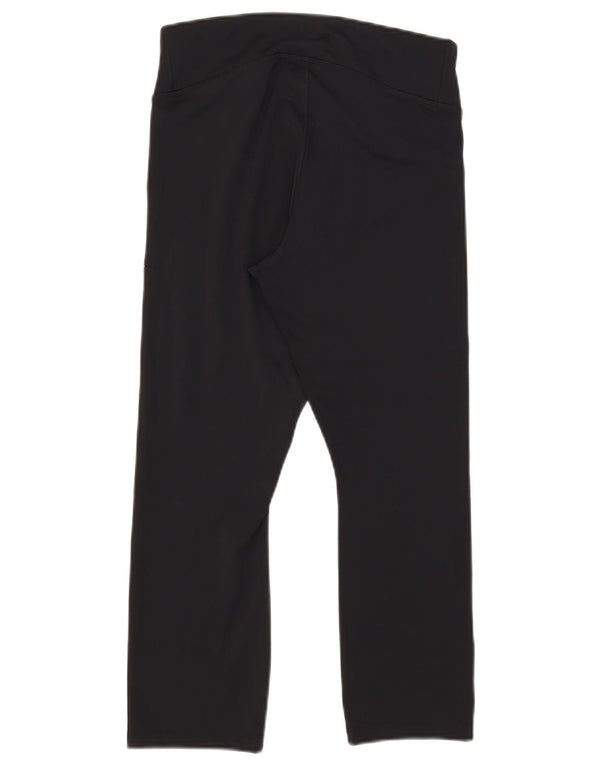 Damskie legginsy Nike Dri Fit Capri UK 16, duże, czarne, poliestrowe