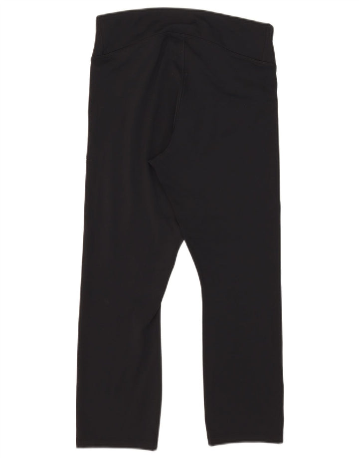 Damskie legginsy Nike Dri Fit Capri UK 16, duże, czarne, poliestrowe