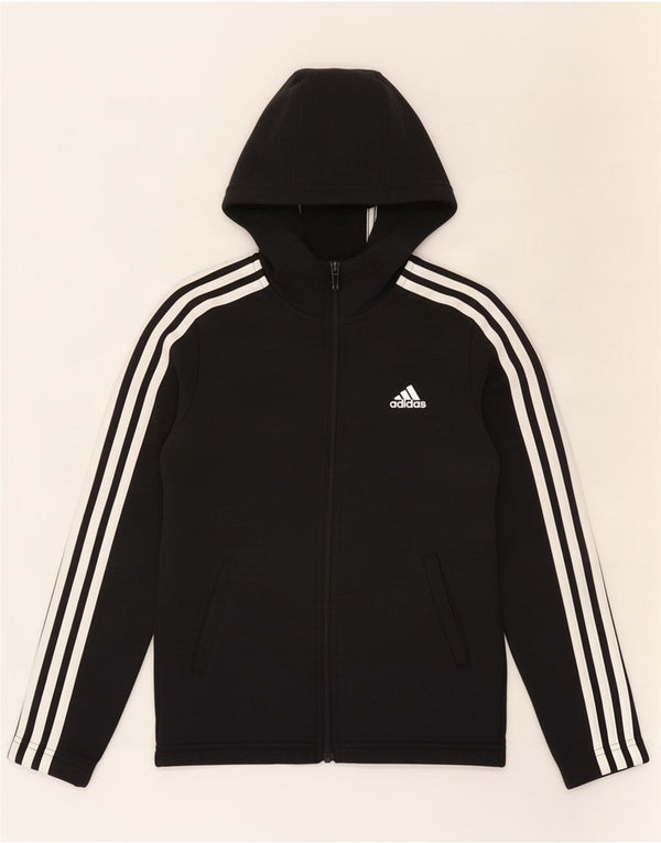 Adidas Dziewczęcy Sweter Z Kapturem 9-10 Lat Czarna Bawełna