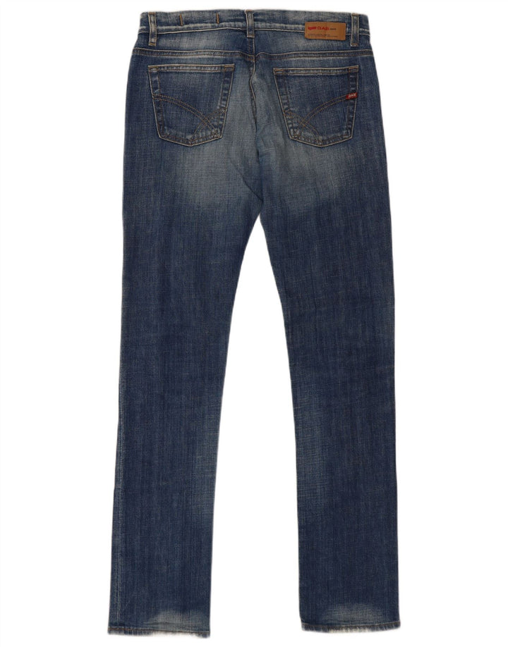 Damskie jeansy Gas Slim W31 L34 Niebieskie bawełniane