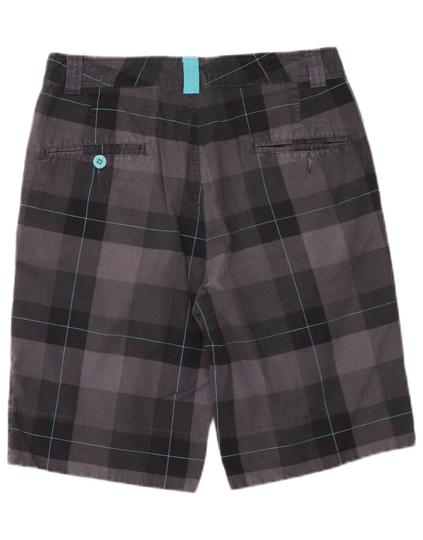 Męskie spodenki Chino Sneaker Freak XS W29 Szara bawełniana krata