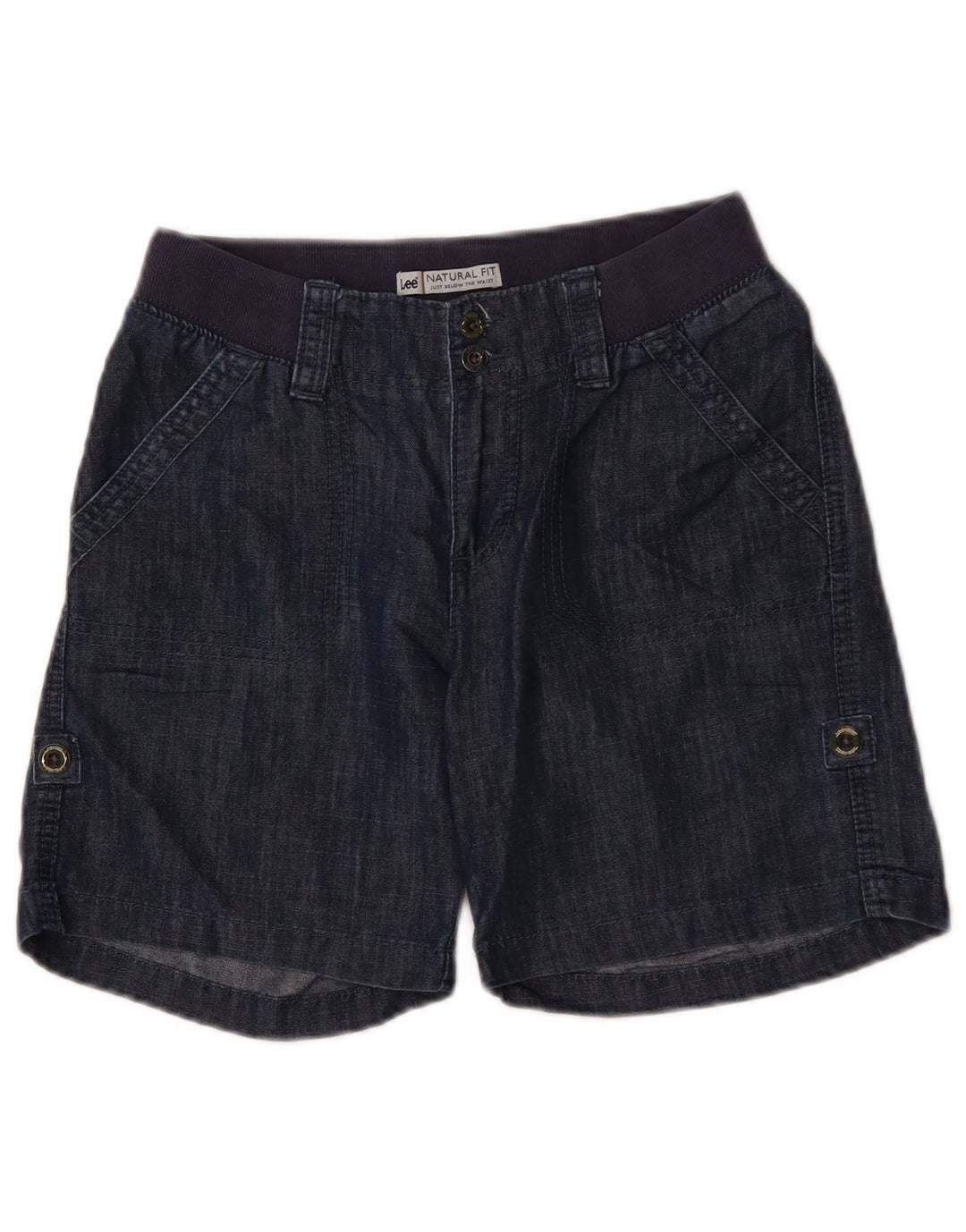 Damskie spodenki Chino LEE Natural Fit W28 Średni granatowy, bawełniany