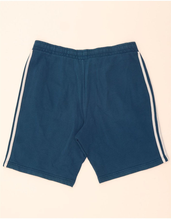 Męskie spodenki sportowe Adidas, duże, niebieskie, bawełniane