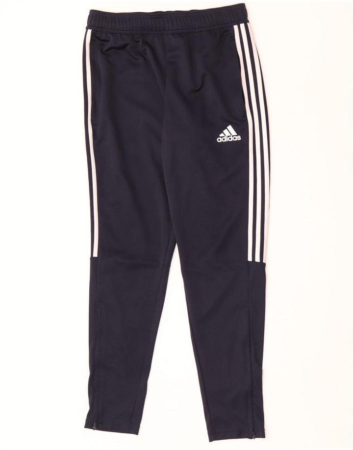 Męskie spodnie dresowe Adidas Aeroready, średni granatowy poliester