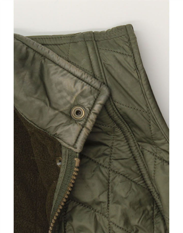 Damska pikowana kamizelka BARBOUR UK 12 Medium Khaki, poliamid