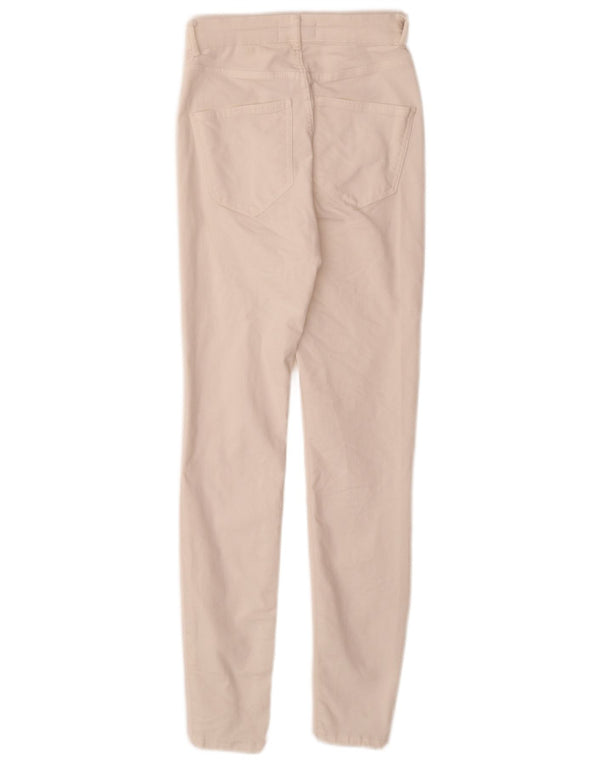 Damskie jeansy skinny Zara EU 34 2XS W24 L28 Biała bawełna