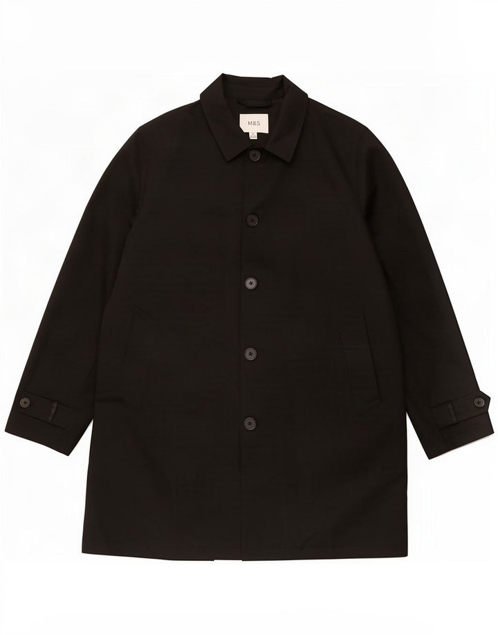 Marks & Spencer Męski trencz UK 42 XL, czarny poliester