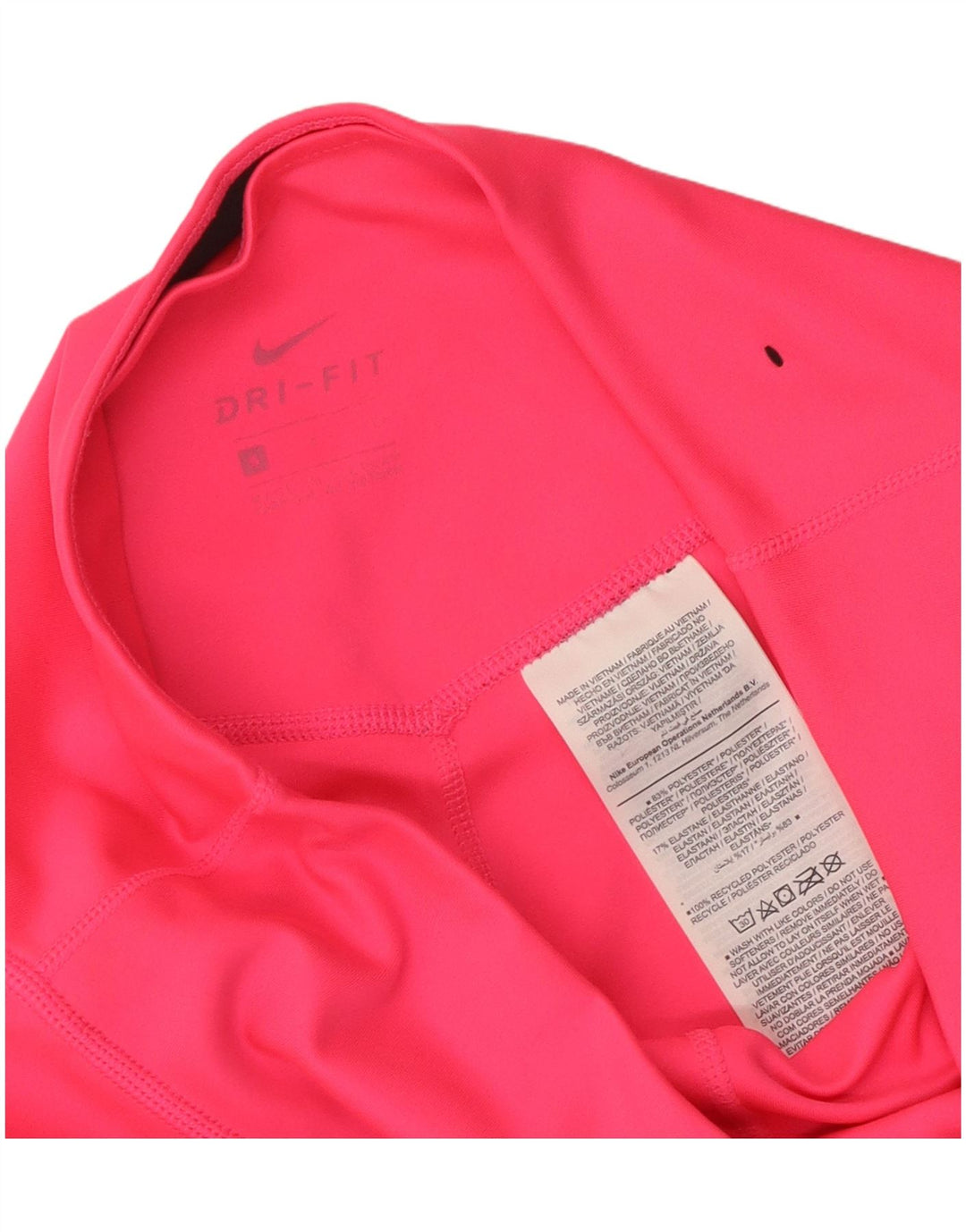 Damskie legginsy Nike Dri Fit UK 10, małe, różowe, poliestrowe