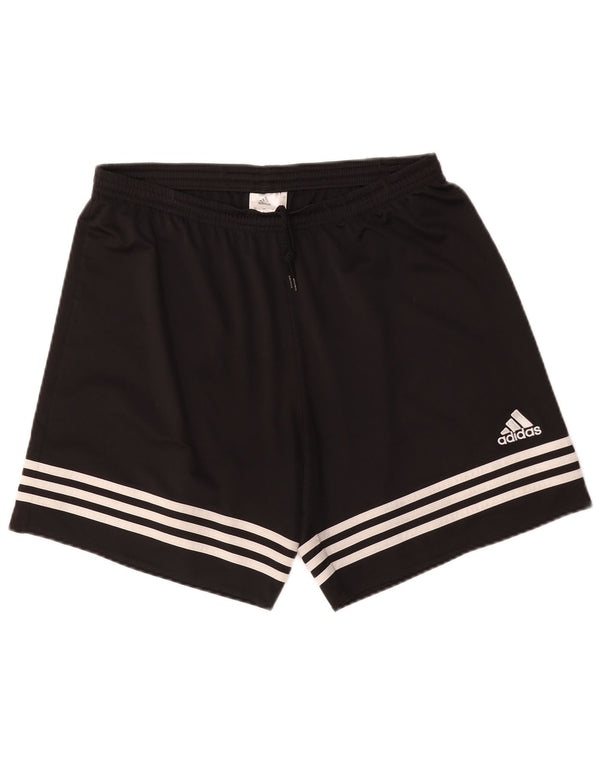 Męskie spodenki sportowe Adidas Climalite, duże, czarne, poliestrowe