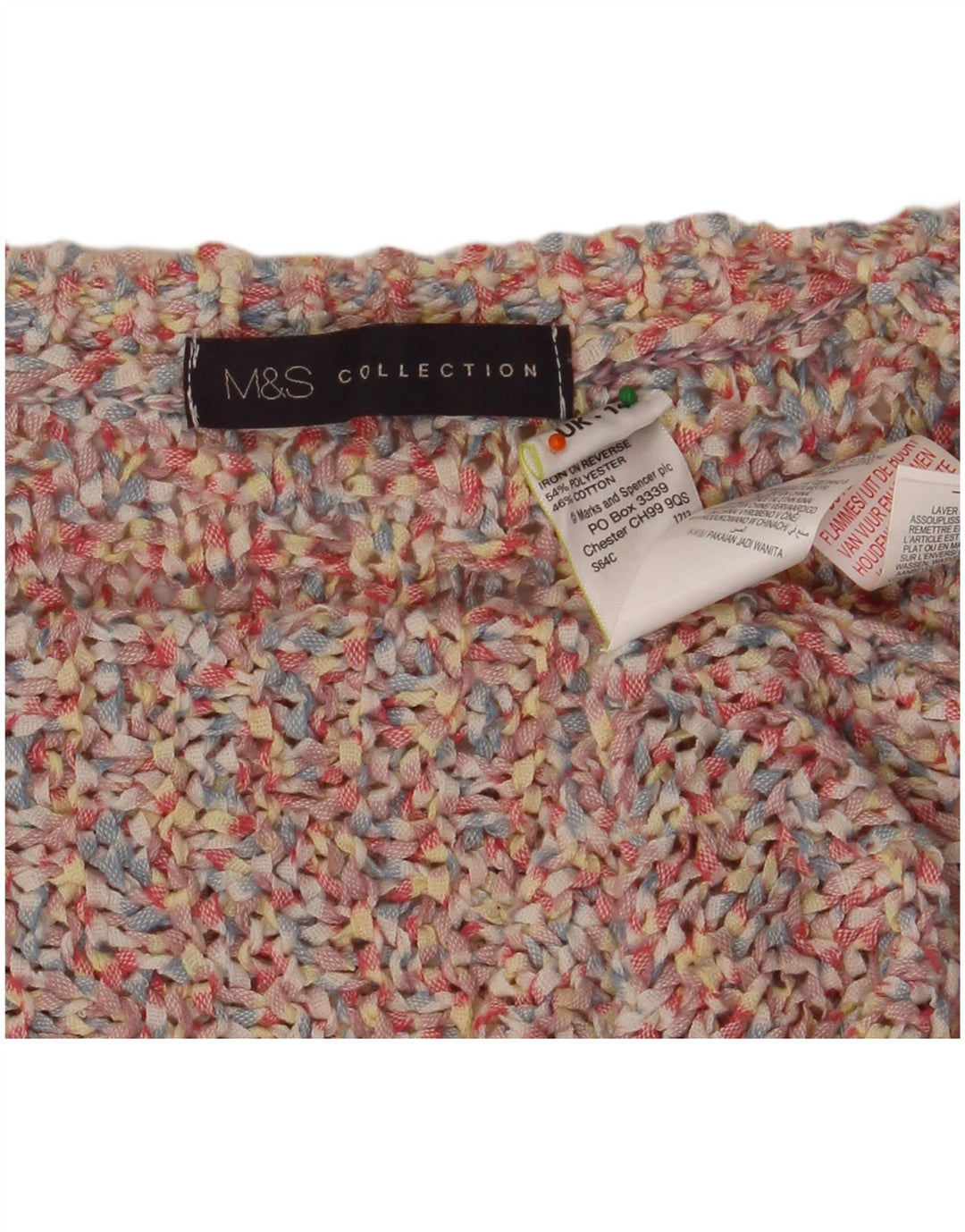 MARKS & SPENCER Damski sweter z okrągłym dekoltem, UK 14, duży różowy