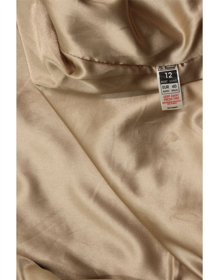 Kurtka skórzana damska St. Bernard UK 12 Średnia beżowa skóra