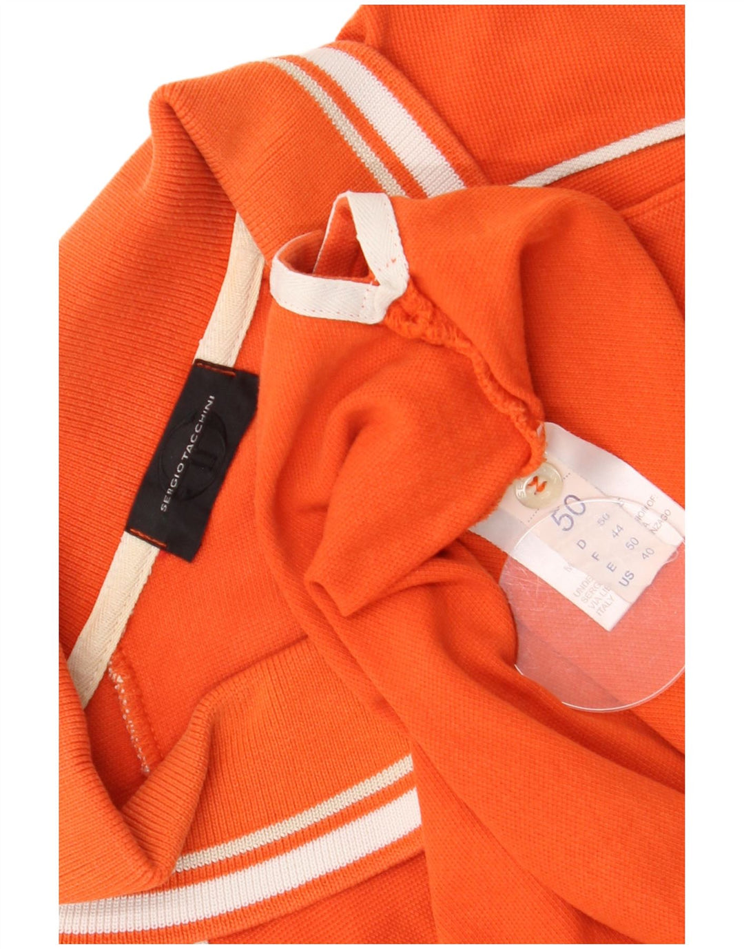 Męska koszulka polo Sergio Tacchini EU 50, bawełna w kolorze średniopomarańczowym