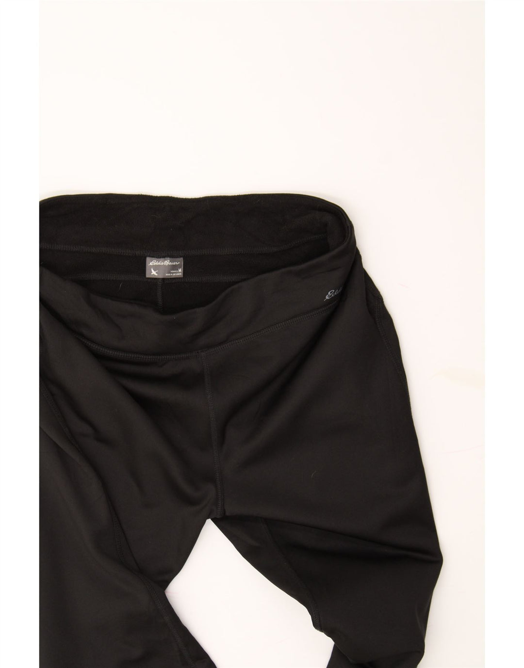 EDDIE BAUER Womens Tracksuit Trousers UK 14 Medium  Black Polyester Vintage Eddie Bauer and Second-Hand Eddie Bauer from Messina Hembry 