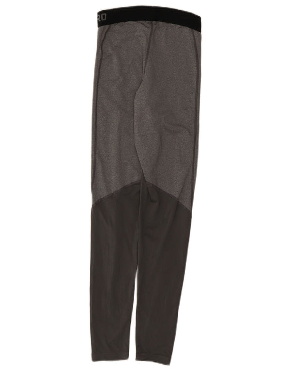 Damskie legginsy Nike Dri Fit Graphic UK 4 XS Szary poliester z blokami kolorów