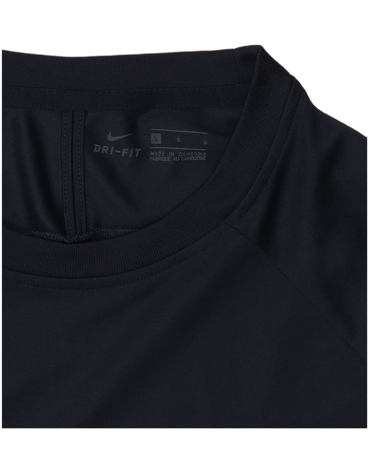 T-shirt męski Nike Dri Fit, duży, granatowy, poliestrowy blok kolorów