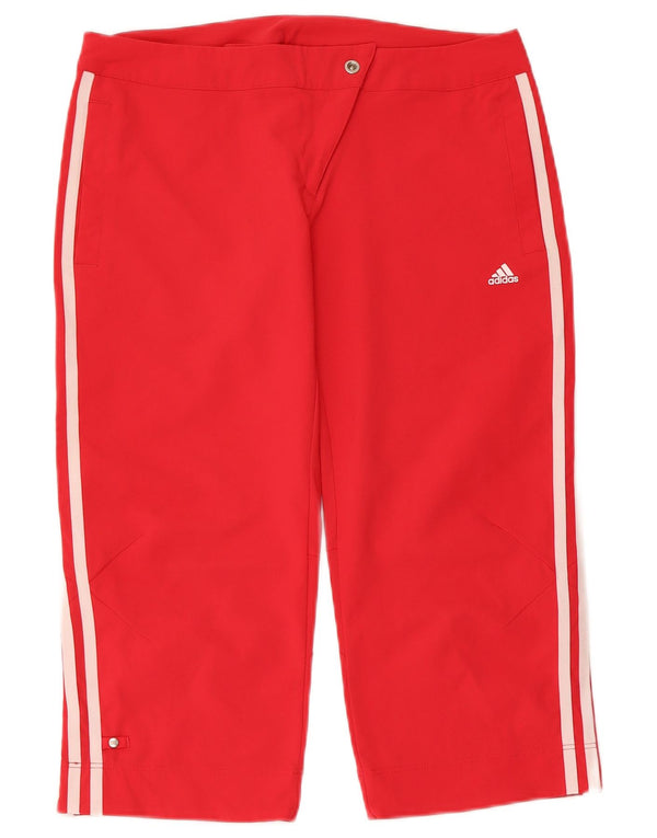 Damskie bermudy ADIDAS Climalite UK 10 Small W30 Czerwony poliester