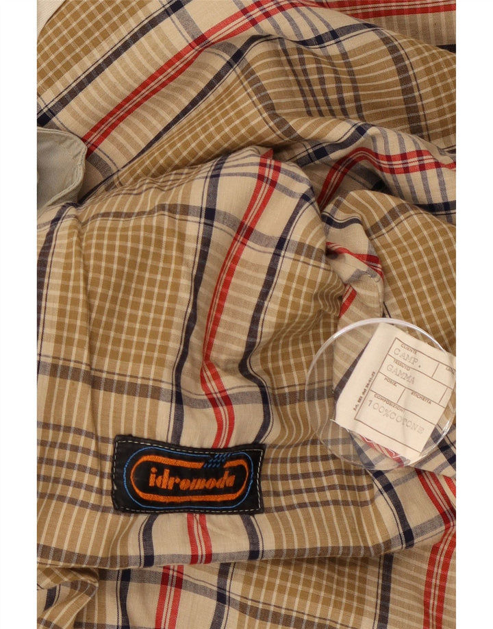 Damski trencz w stylu vintage IT 44 Średni beżowy bawełniany
