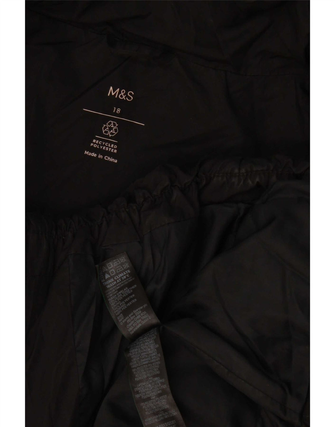 Marks & Spencer Damska ocieplana kurtka UK 18 XL, czarna, poliester