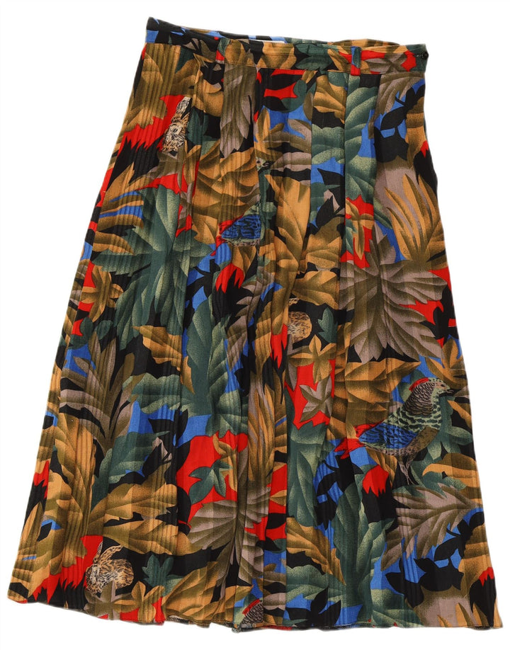 Damska spódnica w kształcie litery A LIBRA UK 14 Medium W29 Wielokolorowa wiskoza w kwiaty