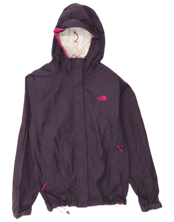 The North Face Womens Hooded Rain Jacket UK 14 Medium  Purple Nylon
