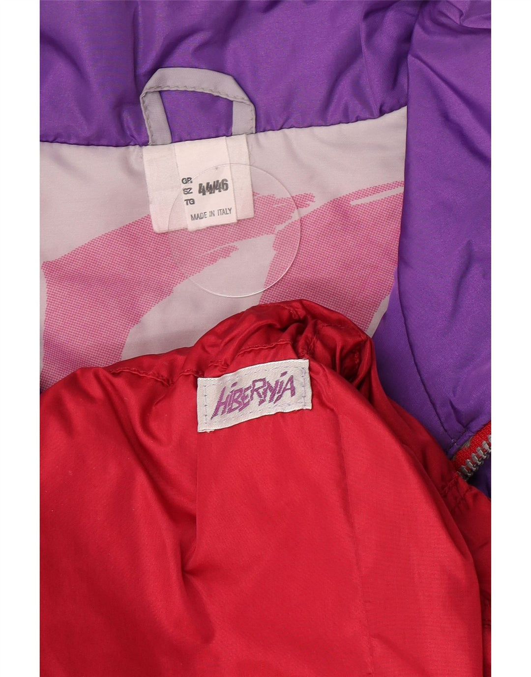 Damska kurtka narciarska oversize w stylu vintage IT 44/46 w kolorze średniej czerwieni