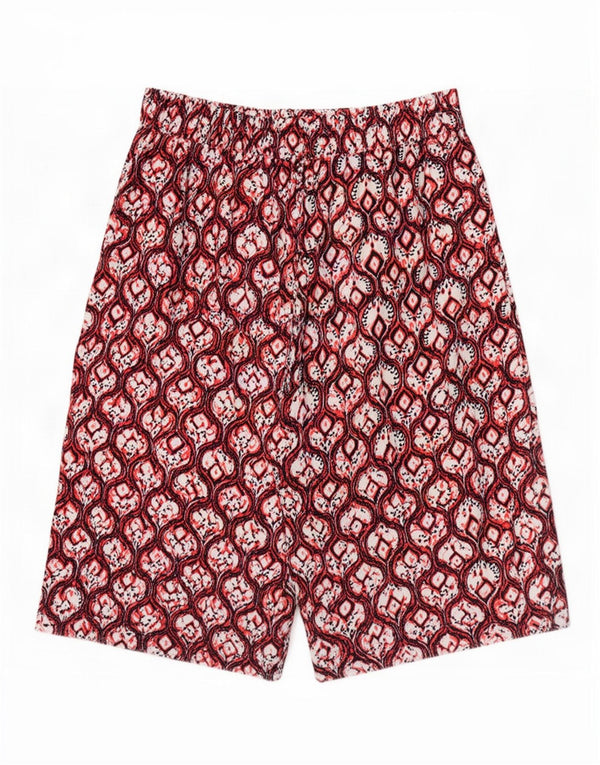 Spodnie damskie Marks & Spencer Loose Fit Capri UK 20 2XL W40 Burgundowe Ikat