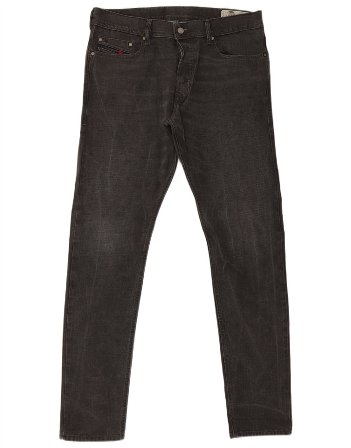 Diesel Męskie Tepphar Carrot Slim Jeans W34 L32 Szara bawełna