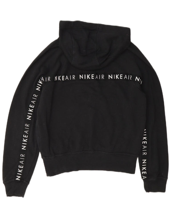 Damski sweter z kapturem Nike Graphic UK 10, mały, czarny, bawełniany