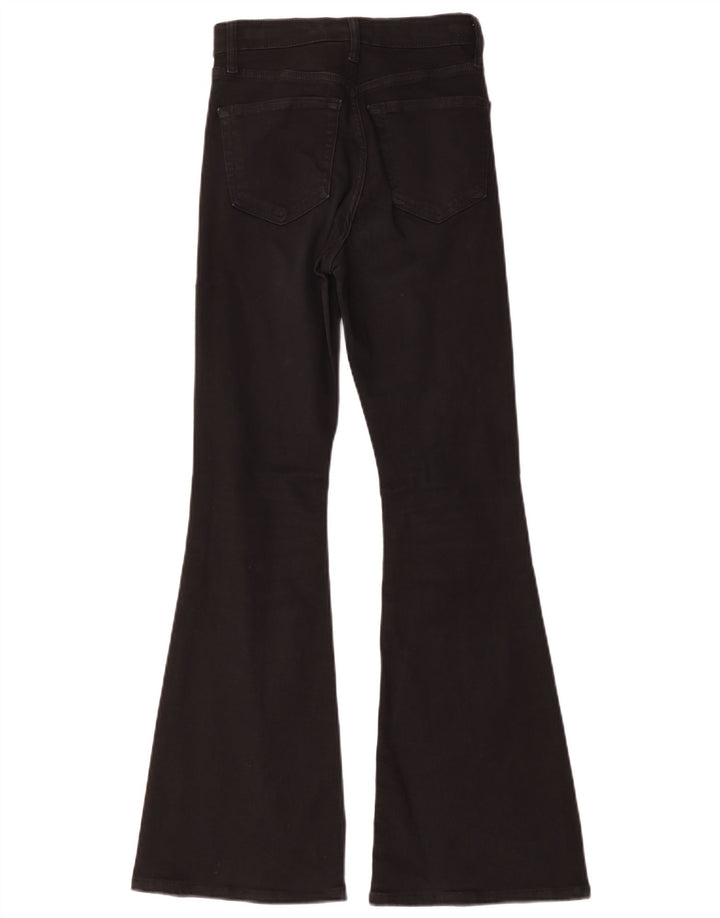 Topshop Damskie jeansy Jamie Flared W26 L30 Czarne bawełniane