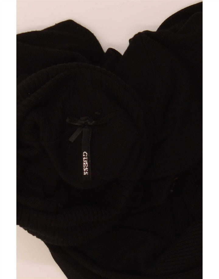 Damski sweter Guess z grafiką i okrągłym dekoltem UK 12, średni czarny