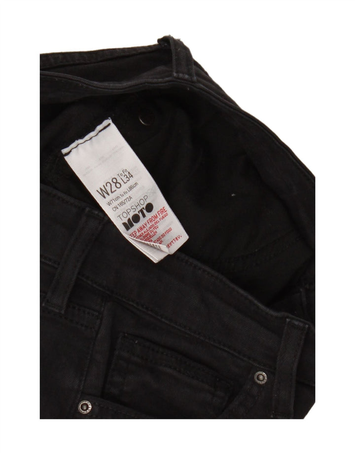 Damskie jeansy Skinny Topshop W28 L29 Czarny poliester