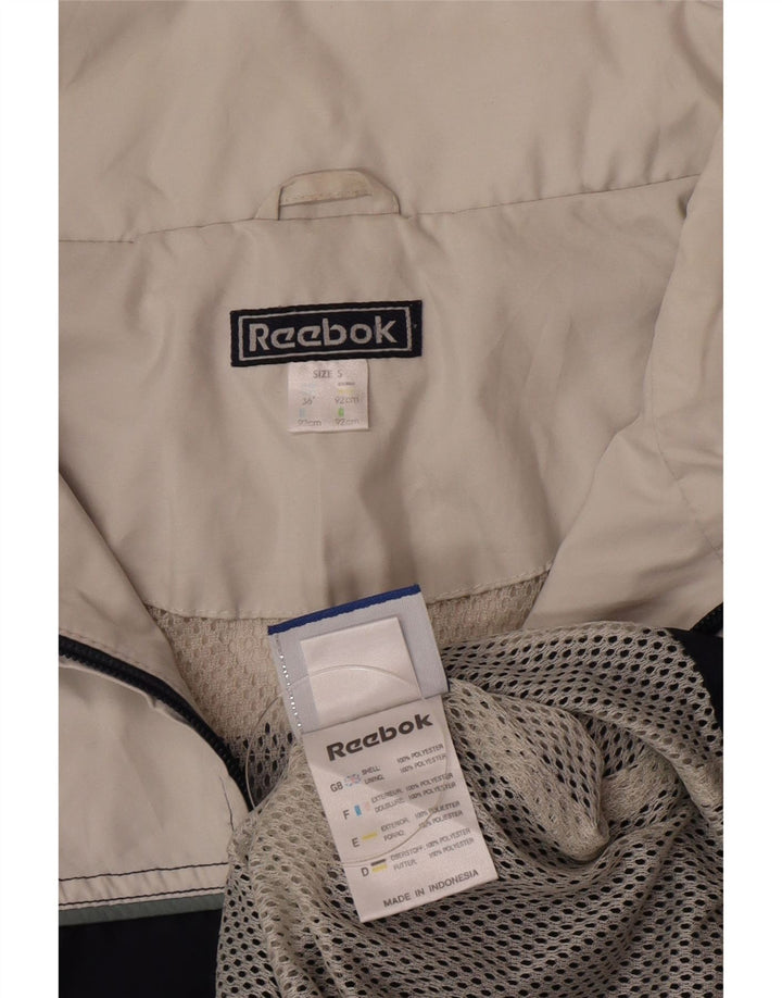Męska kurtka przeciwdeszczowa REEBOK UK 36, mały granatowy, blok kolorów