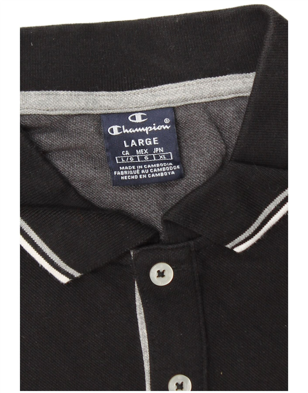 Męska koszulka polo Champion, duża, czarna