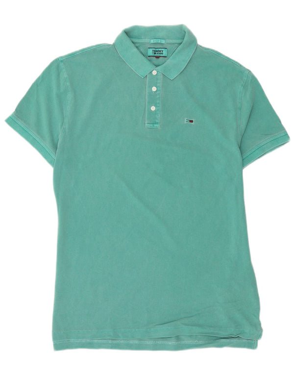 Męska koszulka polo o regularnym kroju Tommy Hilfiger, duża, zielona bawełna