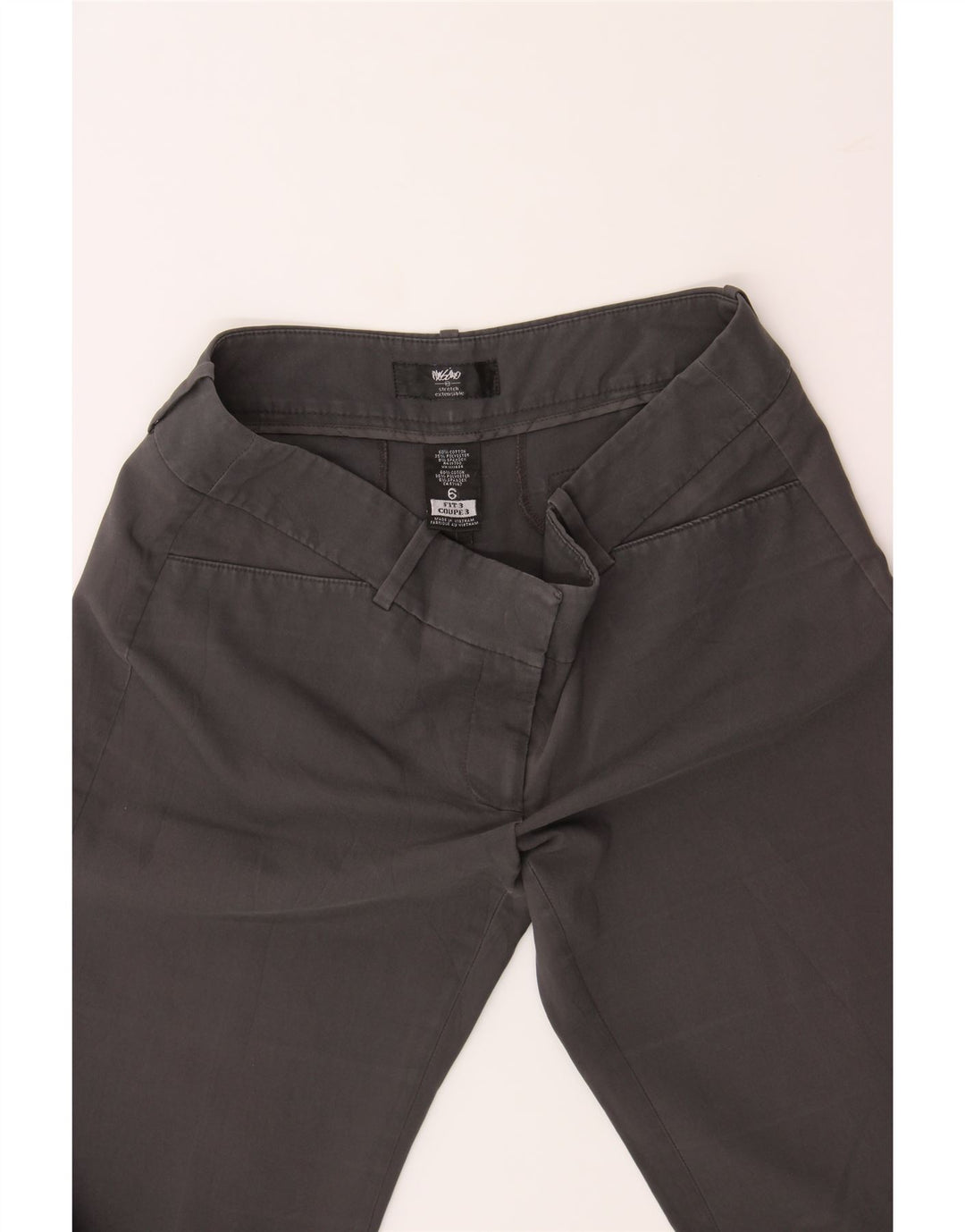 MOSSIMO Womens Bootcut Casual Trousers US 6 Medium W28 L30 Grey Cotton Vintage Mossimo and Second-Hand Mossimo from Messina Hembry 