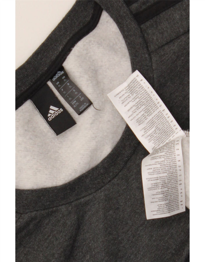 Adidas Męska Bluza Sweter XL Szara Bawełna