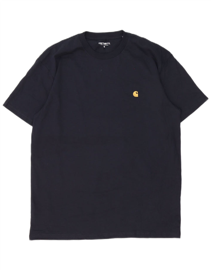 T-shirt męski Carhartt, średni, granatowy, bawełniany