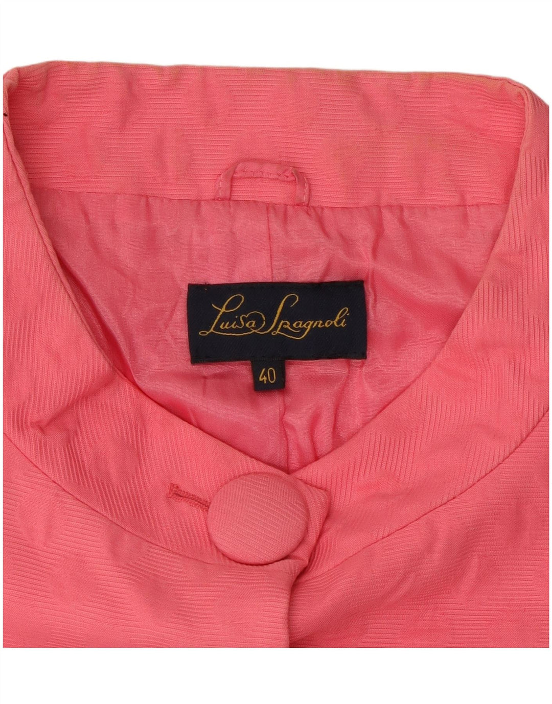 LUISA SPAGNOLI Damska marynarka z rękawami 3/4 i 5 guzikami IT 40 Mały różowy