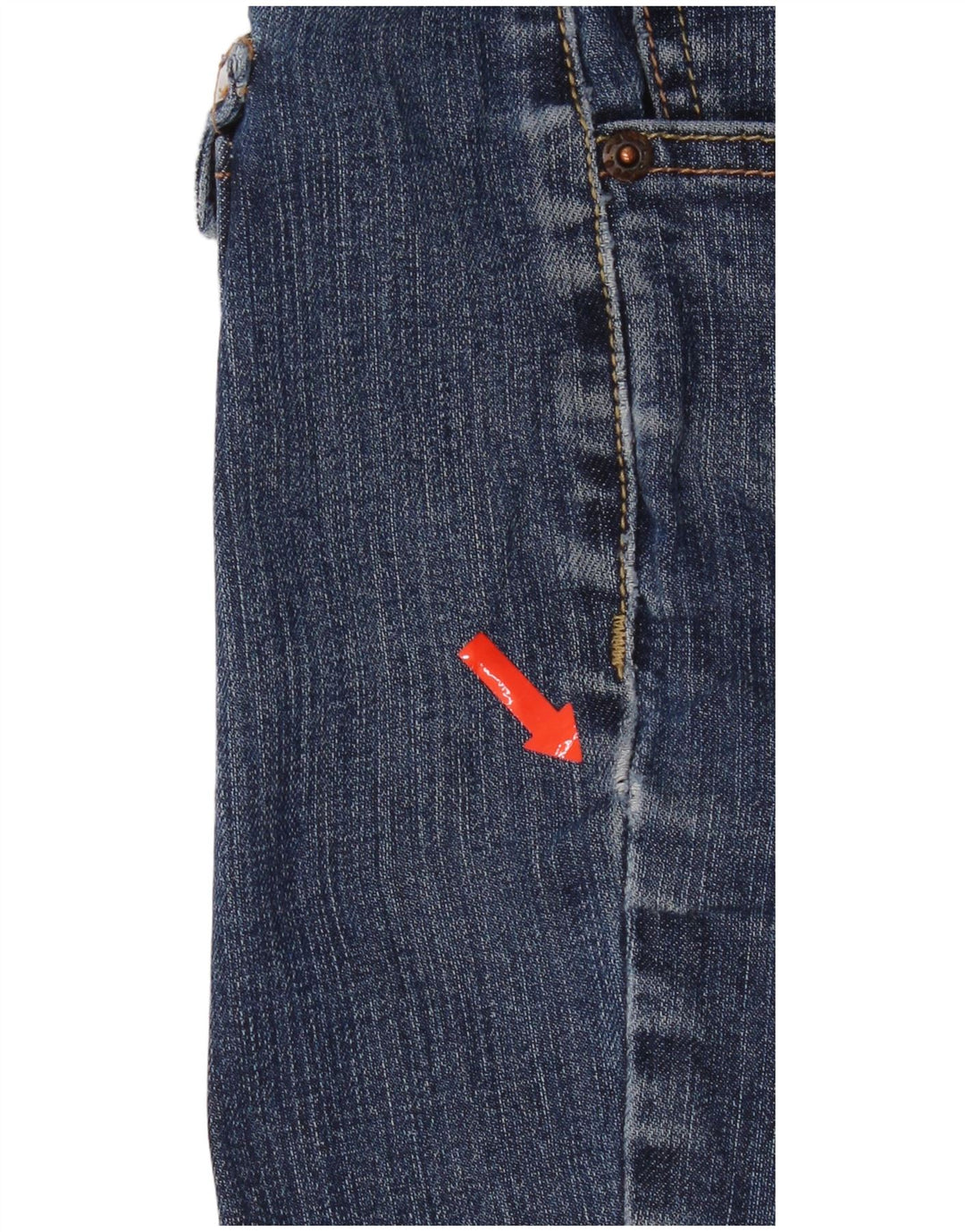 Damskie jeansy Levi's 524 Super Low Skinny W36 L31 Niebieskie