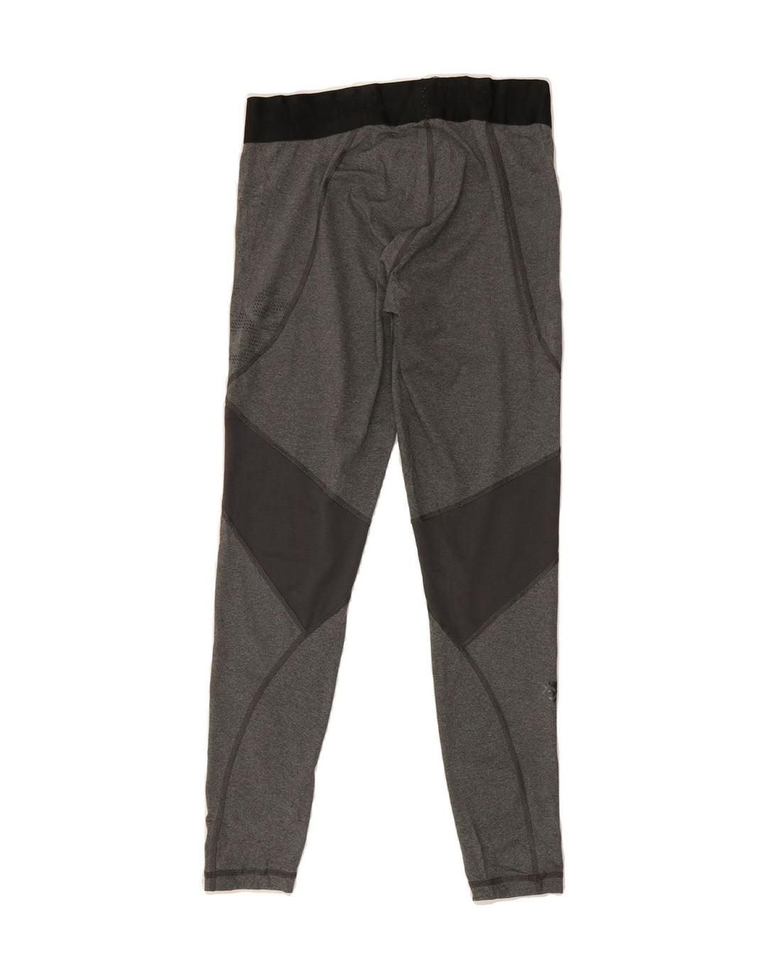 ADIDAS Womens Climacool Graphic Leggings UK 12/14 Medium  Grey Colourblock Vintage Adidas and Second-Hand Adidas from Messina Hembry 