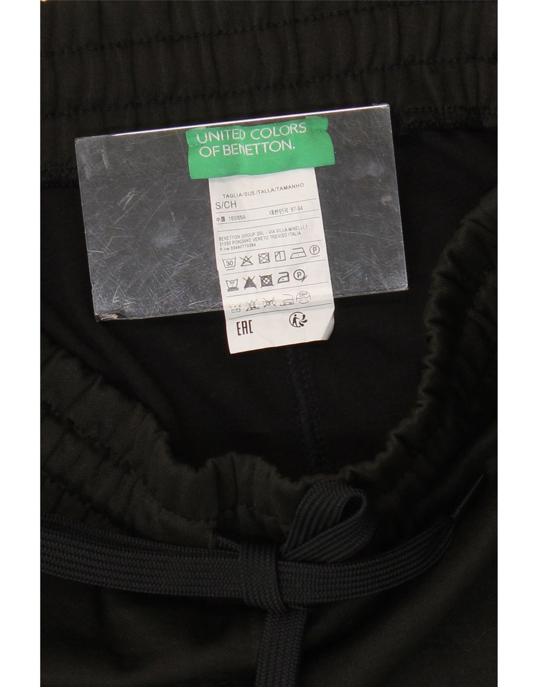 BENETTON Damska spódnica midi, mała, W27, khaki, poliester