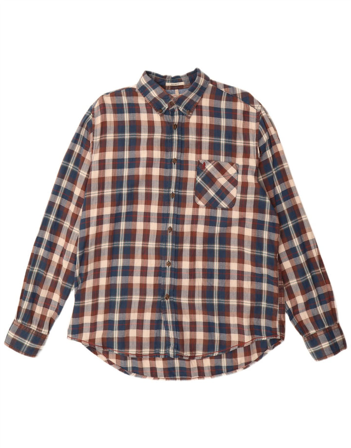 Męska koszula flanelowa Marlboro Classics o regularnym kroju XL w wielobarwną kratkę