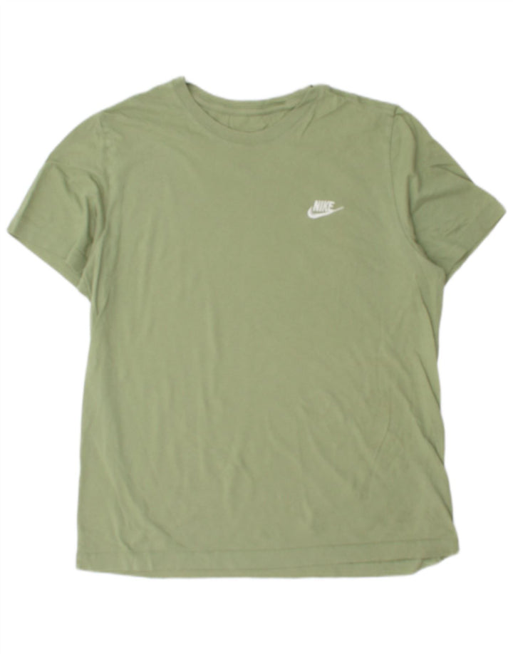 T-shirt męski Nike, duży, zielony, bawełniany