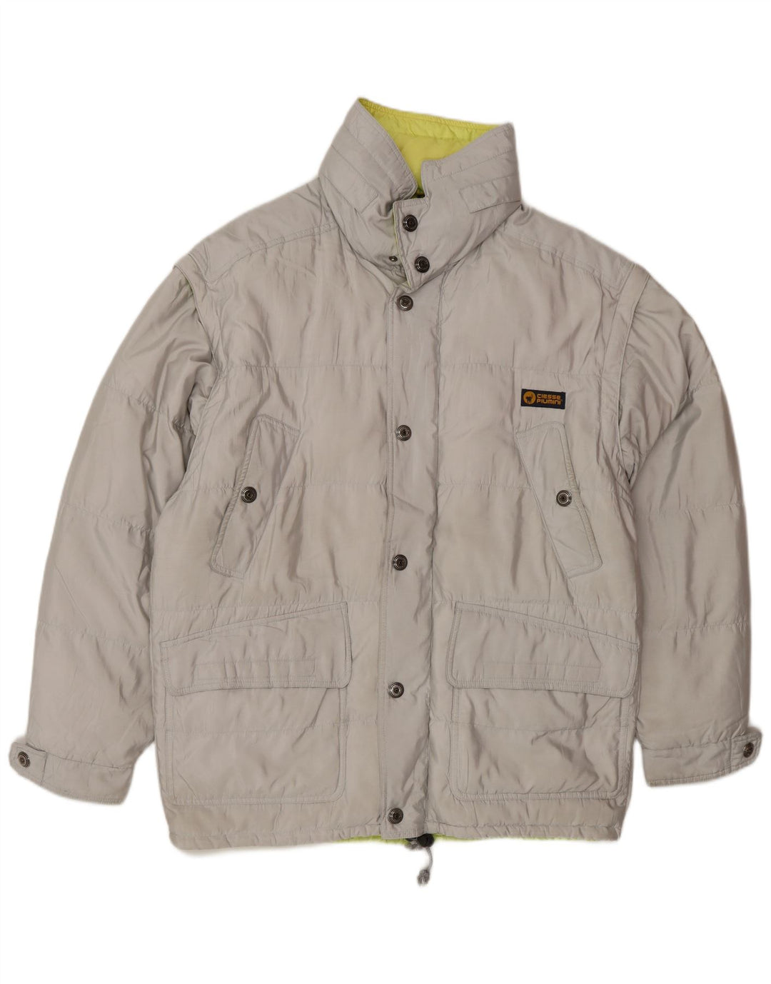 Męska ocieplana kurtka Ciesse Piumini UK 40, duża, szary poliester