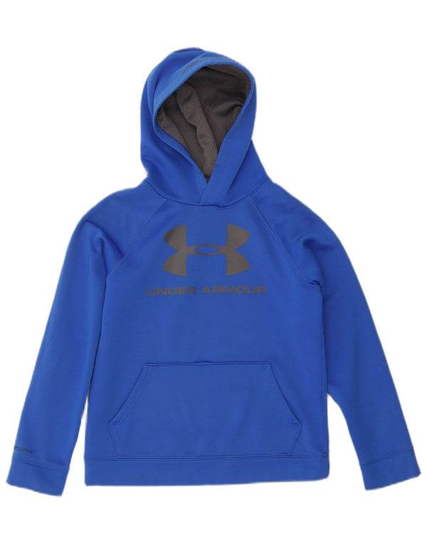Chłopięcy sweter z kapturem Under Armour Graphic 9-10 lat, średni niebieski