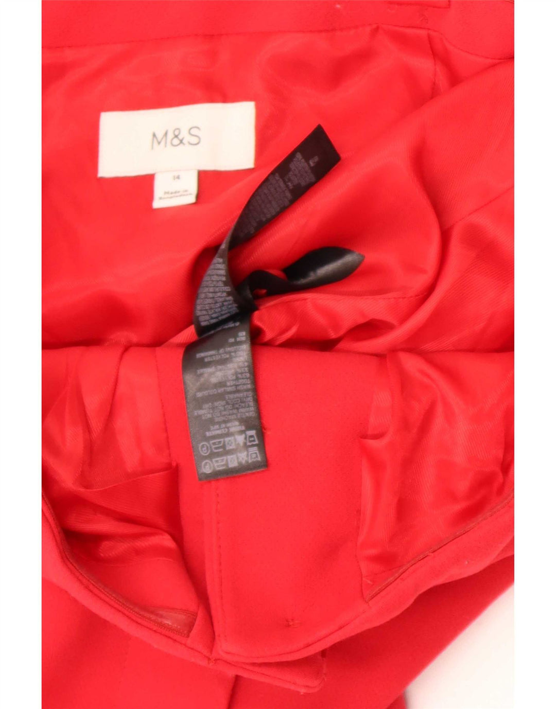 Damski top gorsetowy Marks & Spencer UK 14, średni czerwony poliester