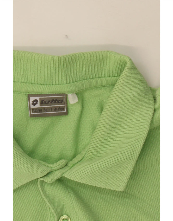 LOTTO Mens Polo Shirt Medium Green Vintage Lotto and Second-Hand Lotto from Messina Hembry 