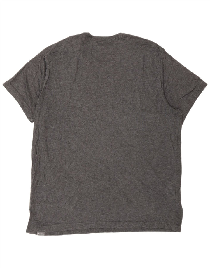 Męska koszulka z grafiką Eddie Bauer, góra XL, szara bawełna